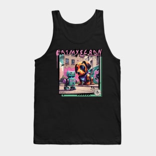 Puppy See Robot Do. Tank Top